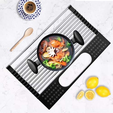 SISFORCE Roll Up Dish Drying Rack Multi-Function Kitchen Essential