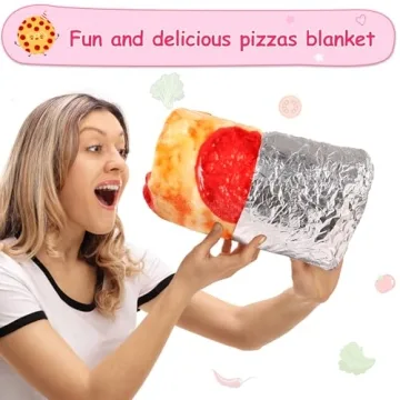 Mermaker Pizza Blanket Cozy Soft Fun Gift for All
