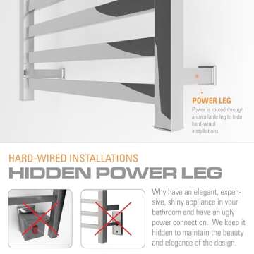 Brandon Basics Towel Warmer with Smart Wi-Fi Control