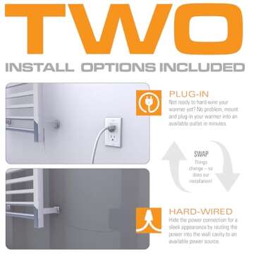 Brandon Basics Towel Warmer with Smart Wi-Fi Control