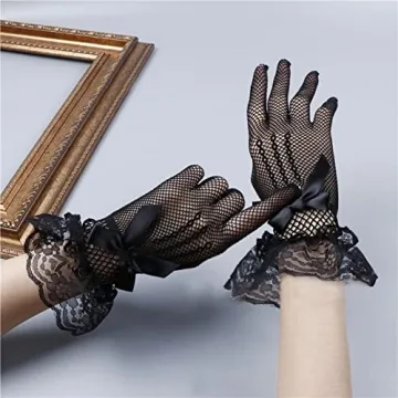 Papoopy Women Lace Gloves for Weddings and Cosplay