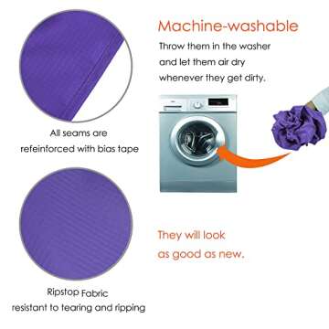 BeeGreen Reusable Grocery Bags Set of 6, Shopping Bags For Groceries Reusable Shopping 50LBS Collapsible Bags with Pouch, Machine Washable Lightweight Polyester Tote Bags Gifts Bags