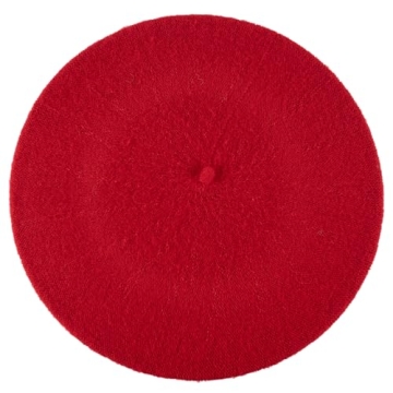 Stylish Red Wool Blend French Beret for Every Occasion | Hat To Socks