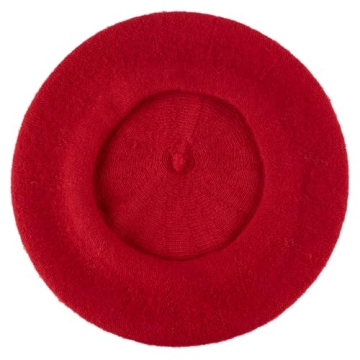 Stylish Red Wool Blend French Beret for Every Occasion | Hat To Socks