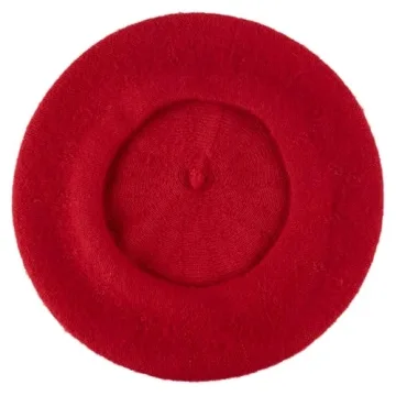 Stylish Red Wool Blend French Beret for Every Occasion | Hat To Socks
