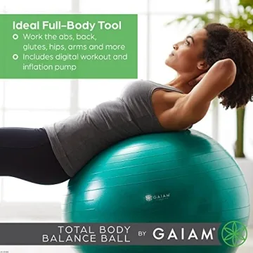 Gaiam Total Body Balance Ball Kit - Exercise & Posture