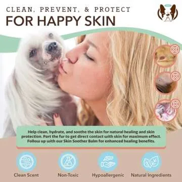 Natural Dog Company Skin Soother Wipes, 50 Count, Pet Wipes for Dogs, Hypoallergenic Formula, Dog Moisturizer for Dry Skin, Grooming Wipes for Dogs, Pet Itch Relief for Dogs