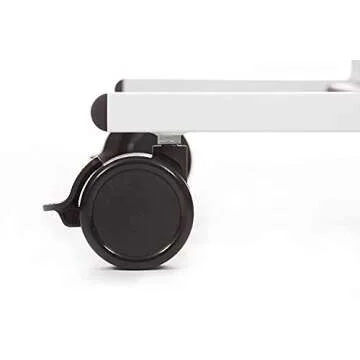 Mobile Adjustable Standing Workstation with Keyboard Tray