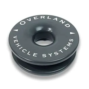 Overland Vehicle Systems Recovery Ring 4.00" 41,000 lb. Gray With Storage Bag - T6 6061 Aircraft Grade Aluminum - For Use for Truck, SUV, ATV and UTV