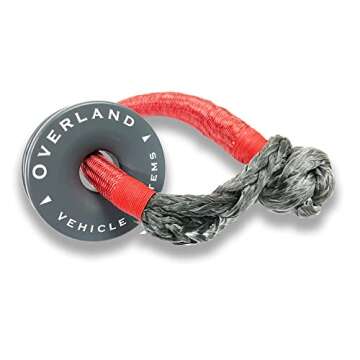 Overland Vehicle Systems Recovery Ring 4.00" 41,000 lb. Gray With Storage Bag - T6 6061 Aircraft Grade Aluminum - For Use for Truck, SUV, ATV and UTV