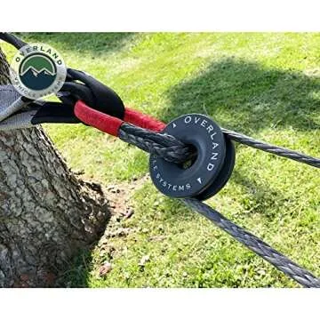 Overland Vehicle Systems Recovery Ring 4.00" 41,000 lb. Gray With Storage Bag - T6 6061 Aircraft Grade Aluminum - For Use for Truck, SUV, ATV and UTV