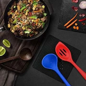 Silicone Trivet Mats for Hot Pots and Coasters