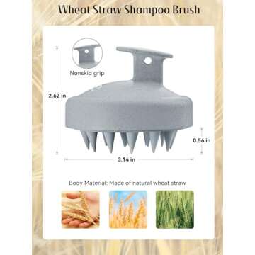 HEETA 2 Pack Scalp Massager Shampoo Brush - Hair Care Essentials