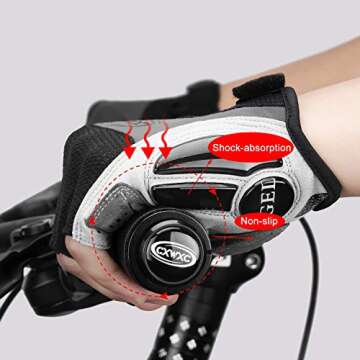 CXWXC Cycling Gloves - Breathable Gel Riding Gloves for All