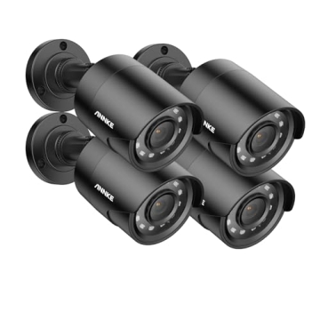ANNKE 4 Pack 1080P HD TVI Home Security Cameras - Waterproof & Night Vision
