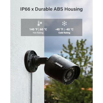 ANNKE 4 Pack HD Security Cameras - Waterproof & Night Vision