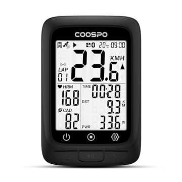 COOSPO Bike Computer GPS - Wireless ANT+ Cycling Computer with Bluetooth