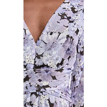ASTR the label Anora Dress, Black Purple Floral