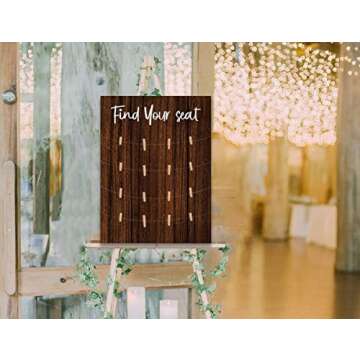 Find Your seat Wedding Sign,Wood Wedding Seating Chart Board,Blank Seating Chart Board,DIY Handcrafted Table Seating Chart,Wedding Reception Sign,Wedding Decor