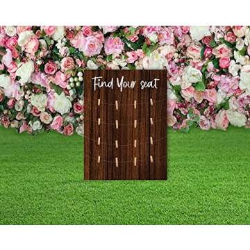 Find Your seat Wedding Sign,Wood Wedding Seating Chart Board,Blank Seating Chart Board,DIY Handcrafted Table Seating Chart,Wedding Reception Sign,Wedding Decor