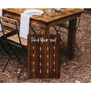 Find Your seat Wedding Sign,Wood Wedding Seating Chart Board,Blank Seating Chart Board,DIY Handcrafted Table Seating Chart,Wedding Reception Sign,Wedding Decor
