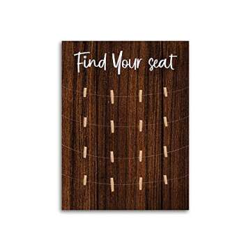 Find Your seat Wedding Sign,Wood Wedding Seating Chart Board,Blank Seating Chart Board,DIY Handcrafted Table Seating Chart,Wedding Reception Sign,Wedding Decor