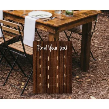 Elegant Wood Wedding Sign for Your Seating Chart