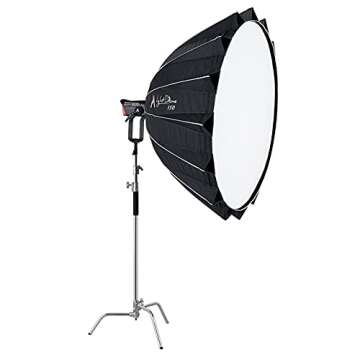 Aputure Light Dome 150 Large Aperture Depth Softbox, Bowens Mount Lighting Modifier for Content Crea...