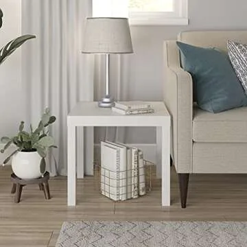 Ameriwood Home Parsons End Table - Ideal for Dorms & Small Spaces