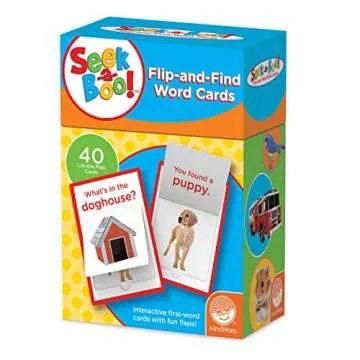 MindWare Seek-A-Boo Flip-and-Find Word Cards for Kids