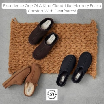 Fireside Men's Shearling Clog Slippers Bone Comfort