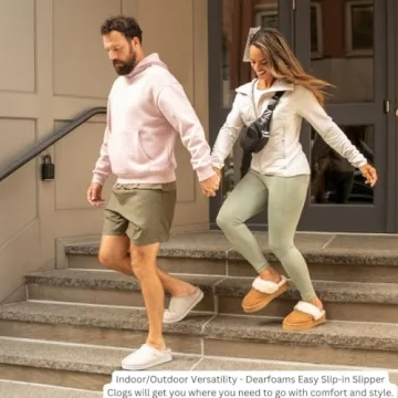 Fireside Men's Shearling Clog Slippers Bone Comfort