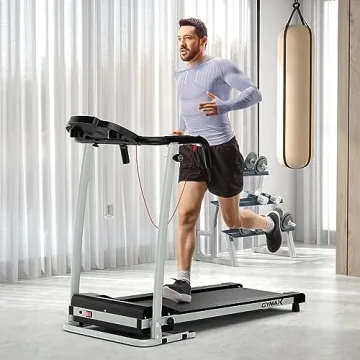 GYMAX Foldable Treadmill for Home Workouts - Easy to Store