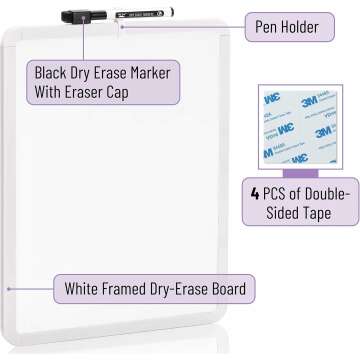 Mr. Pen 14” x 11” Dry Erase Board for Kids & Students