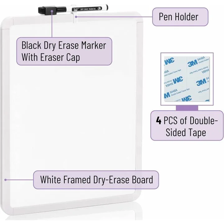 Mr. Pen 14” x 11” Dry Erase Board for Kids & Students