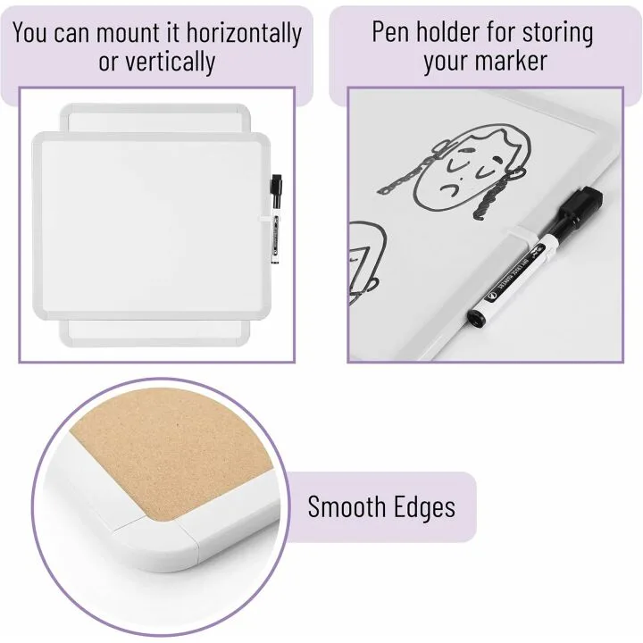 Mr. Pen 14” x 11” Dry Erase Board for Kids & Students