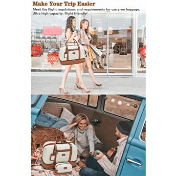 Wogarl Weekend Travel Bags for Women - 4PCS Set