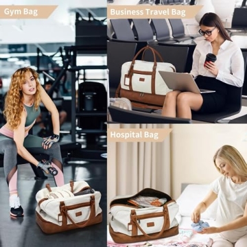 Wogarl Weekend Travel Bags for Women - 4PCS Set