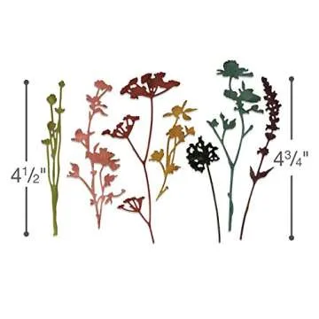 Sizzix 661190 Wildflowers Thinlits Die Set by Tim Holtz (7/Pack)