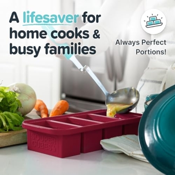 Souper Cubes Silicone Freezer Molds for Meal Prep - 1 Cup