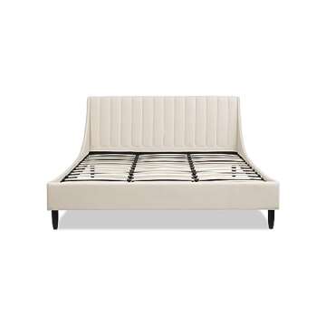 Jennifer Taylor Home Aspen Vertical Tufted Modern Headboard Platform Bed Set