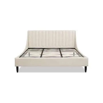 Jennifer Taylor Home Aspen Vertical Tufted Modern Headboard Platform Bed Set