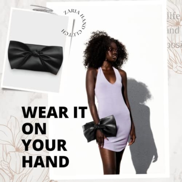 Vegan Leather Oversized Wristlet Clutch Purse for Women