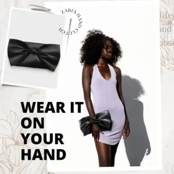 Vegan Leather Oversized Wristlet Clutch Purse for Women