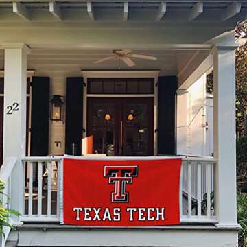 Desert Cactus Texas Tech University TTU Flag - 3 x 5 Feet Raiders Banner, Indoor/Outdoor Durable Fabric, 100% Polyester Design (Style 3)