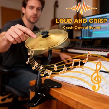 Fun and Affordable Mini Clip-On Desktop Cymbal for Stress Relief