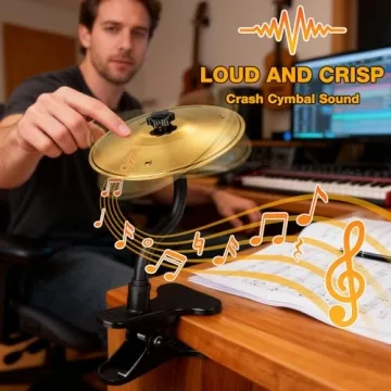 Fun and Affordable Mini Clip-On Desktop Cymbal for Stress Relief