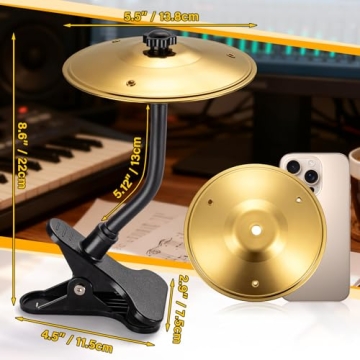 Fun and Affordable Mini Clip-On Desktop Cymbal for Stress Relief