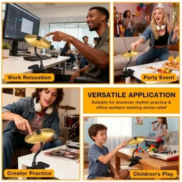 Fun and Affordable Mini Clip-On Desktop Cymbal for Stress Relief