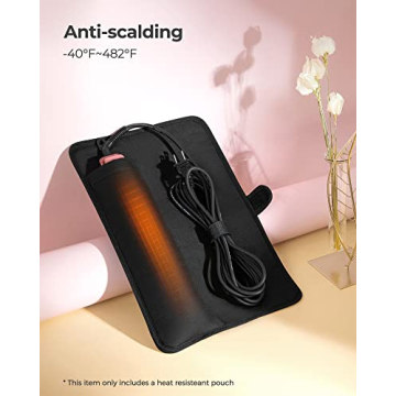 wavytalk Flat Iron Heat Resistant Pouch for Travel & Storage